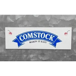 Comstock Makin' It Easy Recipes Promo Magnet Vintage Comstock Michigan Fruit